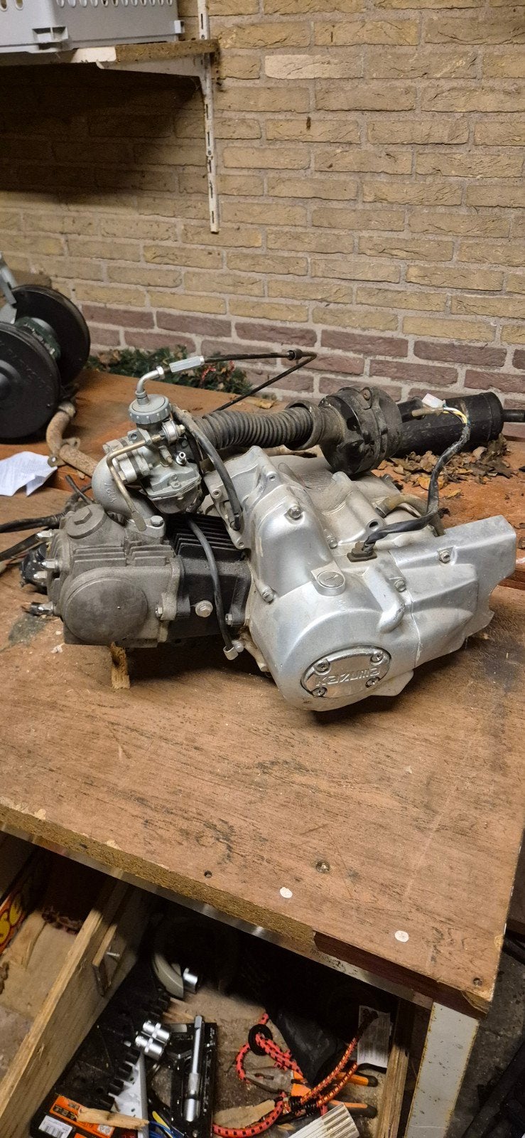 90cc quad automaatblok, 1 cilinder, 90 cc