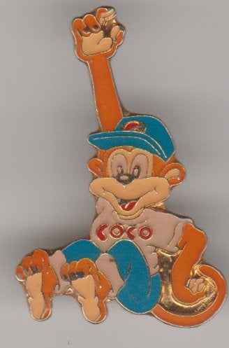 Coco aapje vintage pin / Kellogg Company '92, Verzenden, Zo goed als nieuw