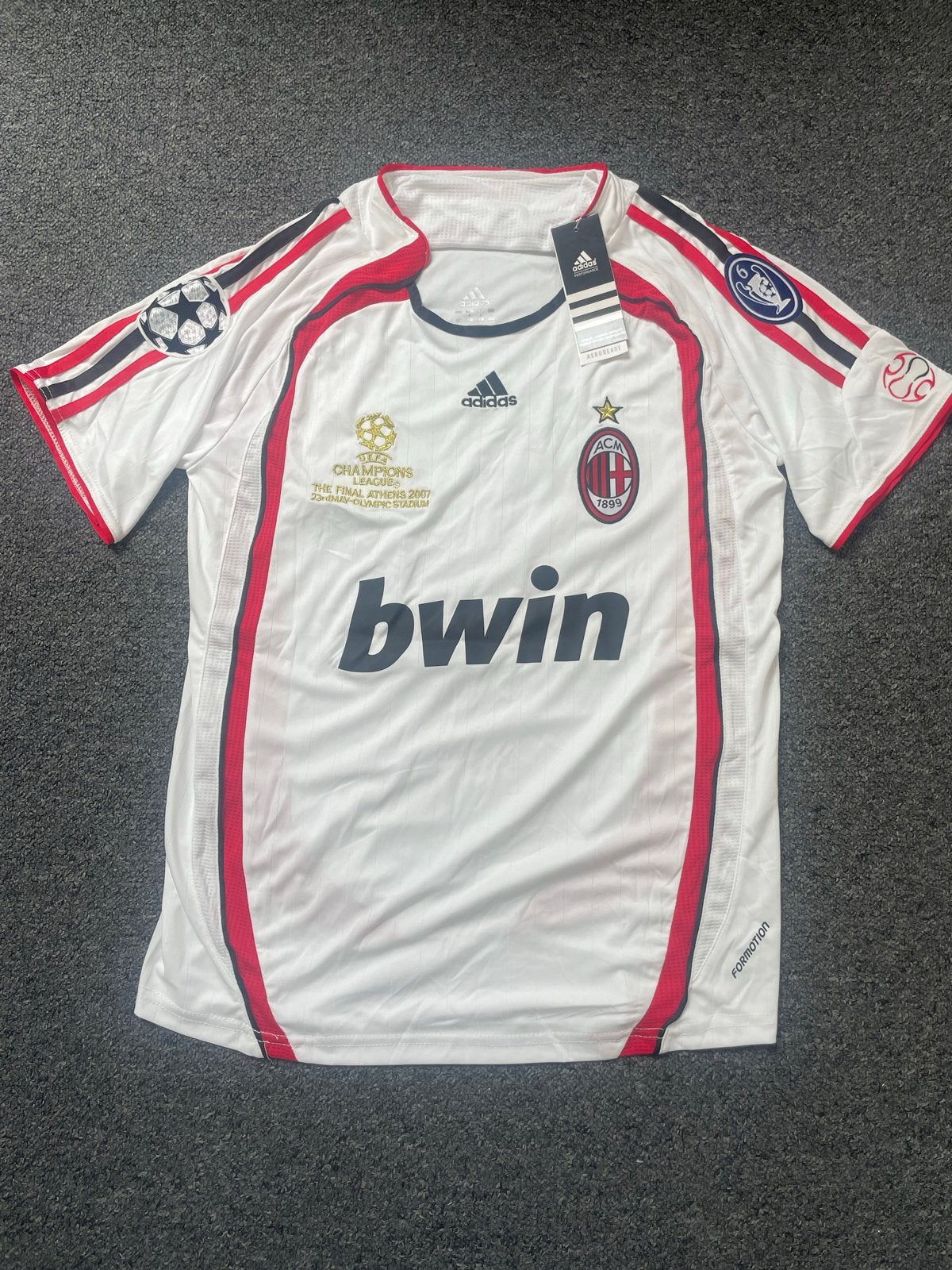 AC Milan Thuisshirt 2006/2007 Kaka #22 Champions League, Wit, Ophalen of Verzenden, Zo goed als nieuw, Voetbal