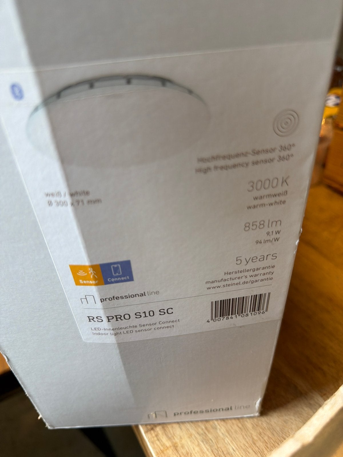 Steinel RS PRO S10 SC LED-binnenverlichting met sensor, Ophalen, Overige merken, Kunststof, Nieuw