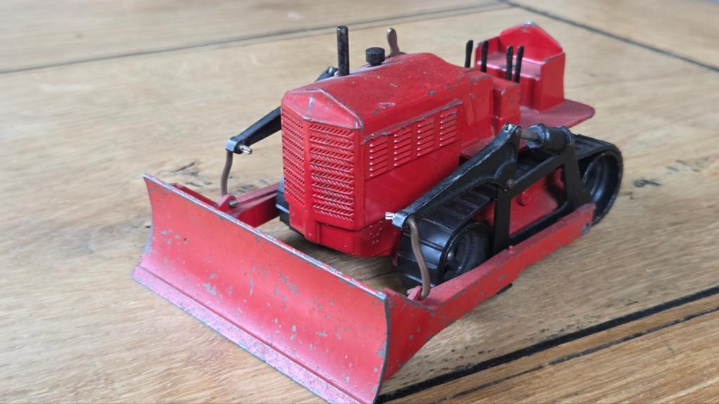 Oude Dinky Super Toys Blaw Knox Bulldozer shovel, Verzenden, Gebruikt, Tractor of Landbouw