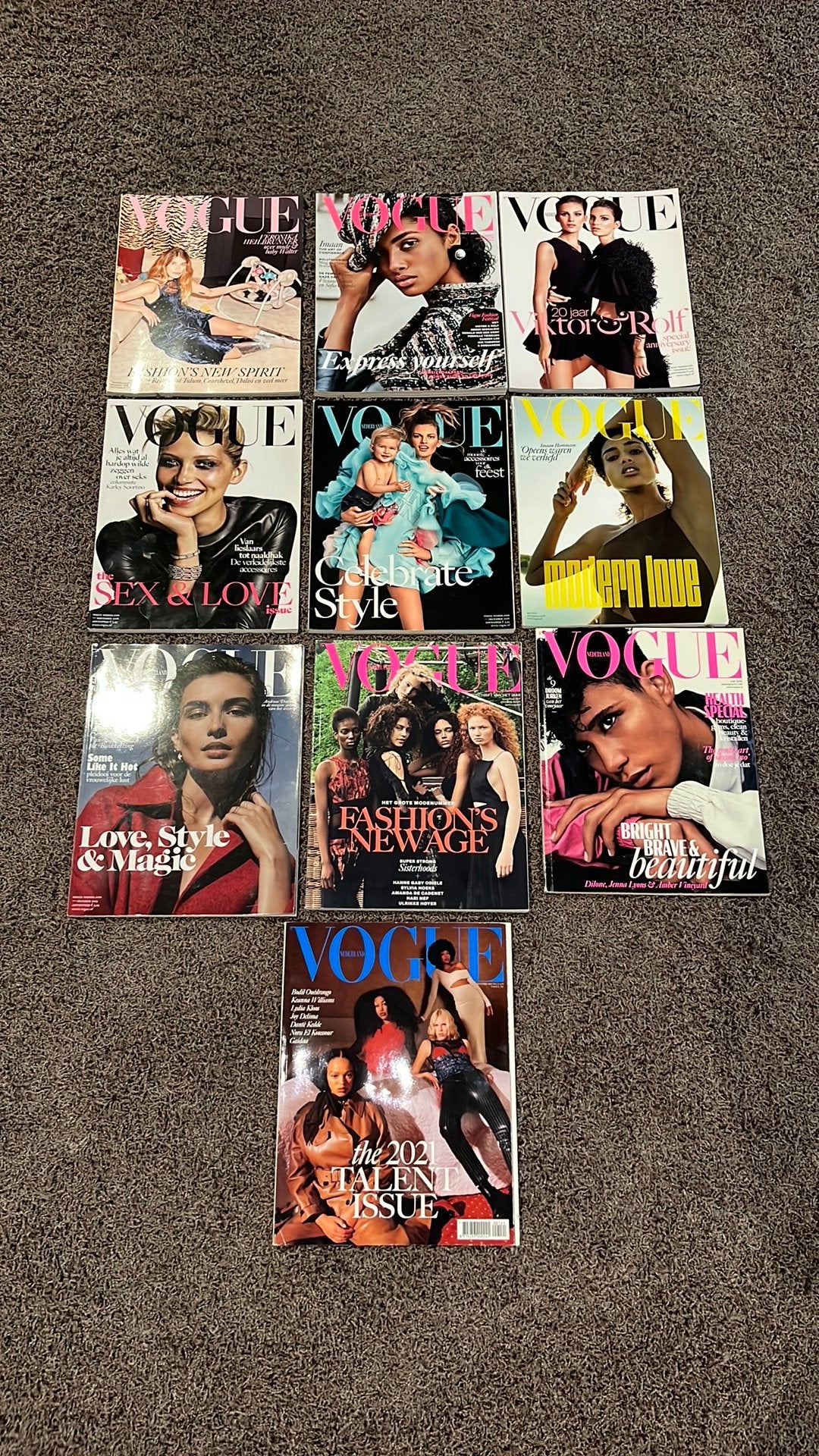 10 Vogue NL magazines, Verzamelen, Tijdschriften, Kranten en Knipsels, Ophalen of Verzenden, 1980 tot heden, Tijdschrift