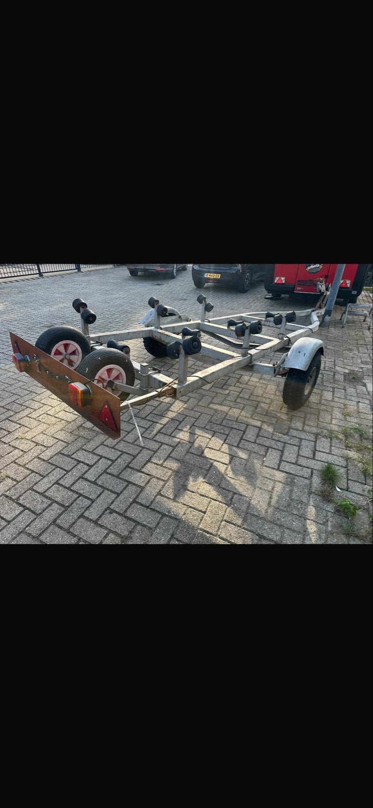 boottrailer met rollen, Watersport en Boten, Minder dan 1500 kg, Gebruikt, Overige typen, Minder dan 6 meter