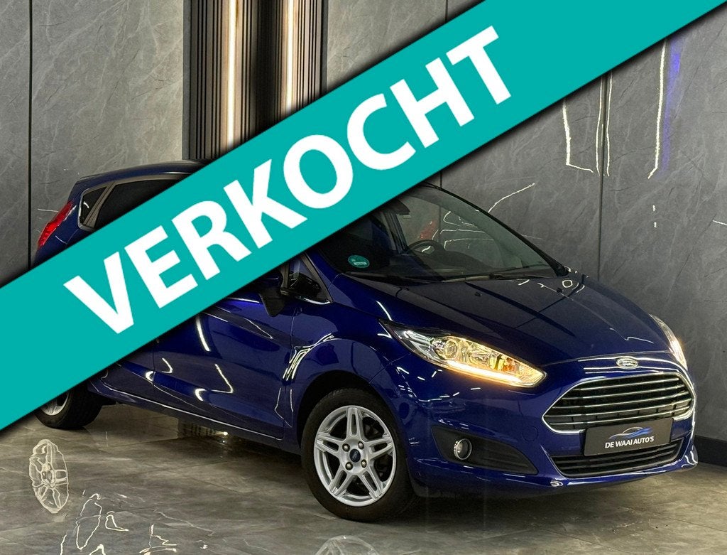 Ford Fiesta 1.0 EcoBoost Titanium | 2e Eignr | Navi | Vol On, Auto's, Ford, Voorwielaandrijving, 101 pk, Euro 6, Blauw