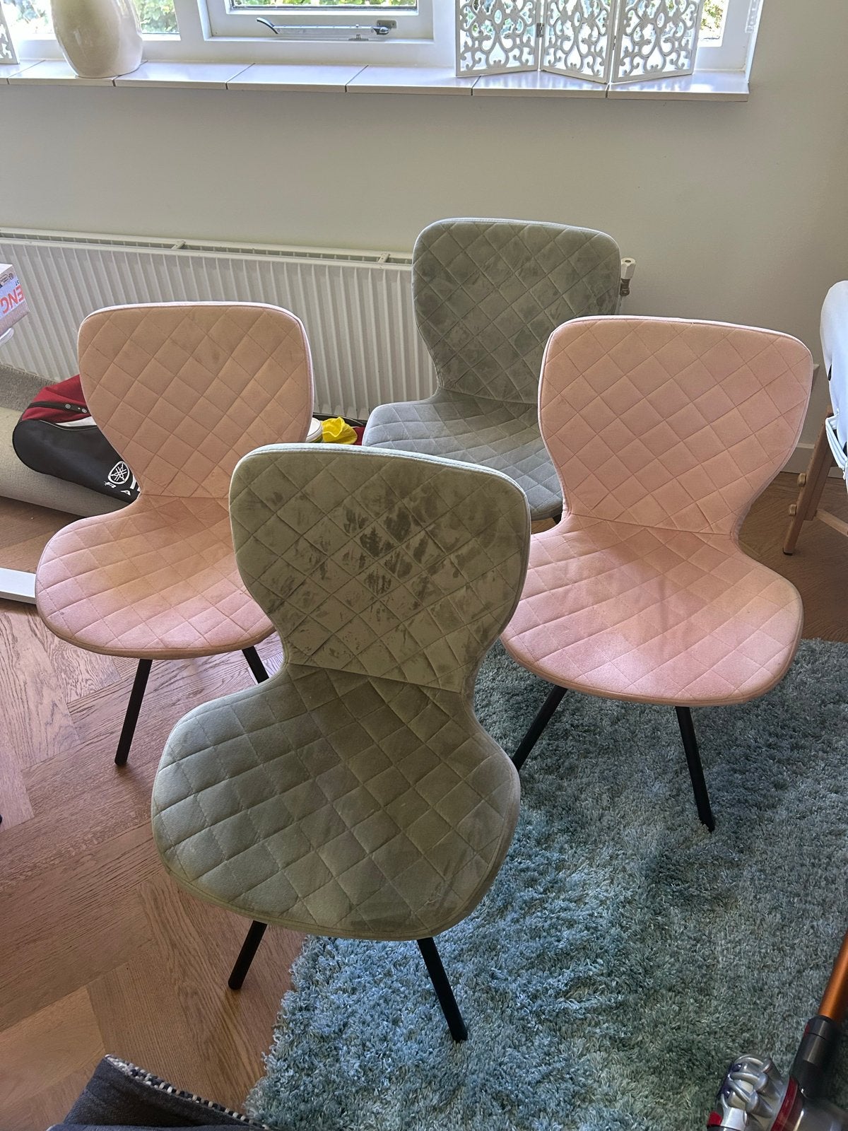 Set van 4 eetkamerstoelen, Ophalen, Gebruikt, Overige kleuren, Vier