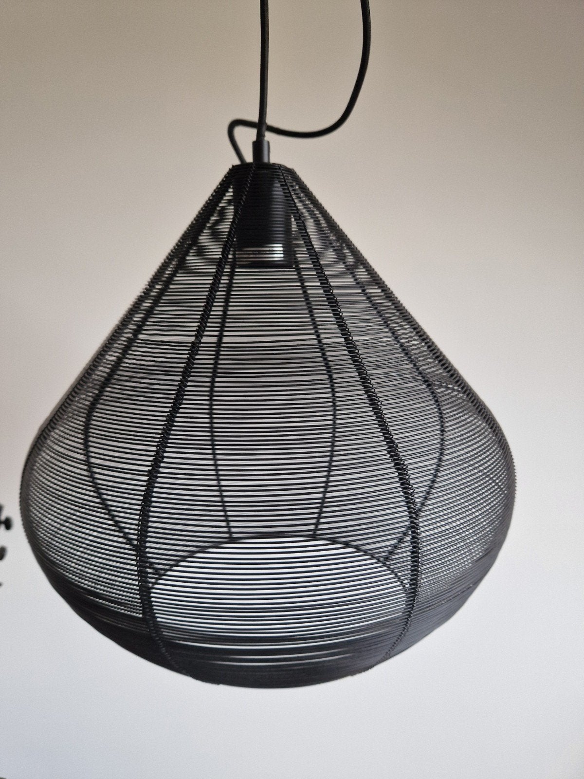 Metalen hanglamp - Japandi/Minimalistisch design, Ophalen, Gebruikt, Metaal, E27 (groot)