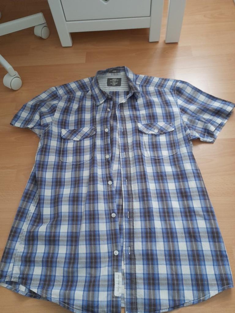 Bijna gratis herenoverhemd blauw/paars/bruin/wit H&M maat L, Kleding | Heren, Overhemden, Paars, Ophalen of Verzenden, Zo goed als nieuw