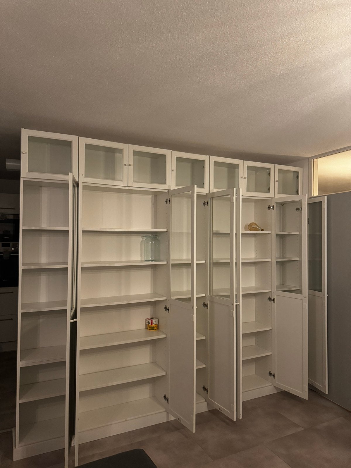 IKEA Billy Boekenkast met deuren en planken, Ophalen, Gebruikt, 200 cm of meer, 25 tot 50 cm