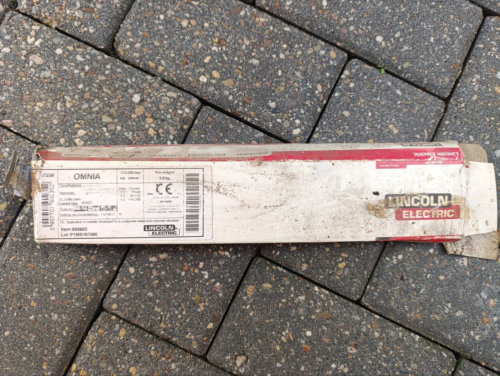 3 bijna volle pakken laselektrodes (E6013), Doe-het-zelf en Verbouw, Gereedschap | Lasapparaten, Ophalen, Minder dan 150 ampère