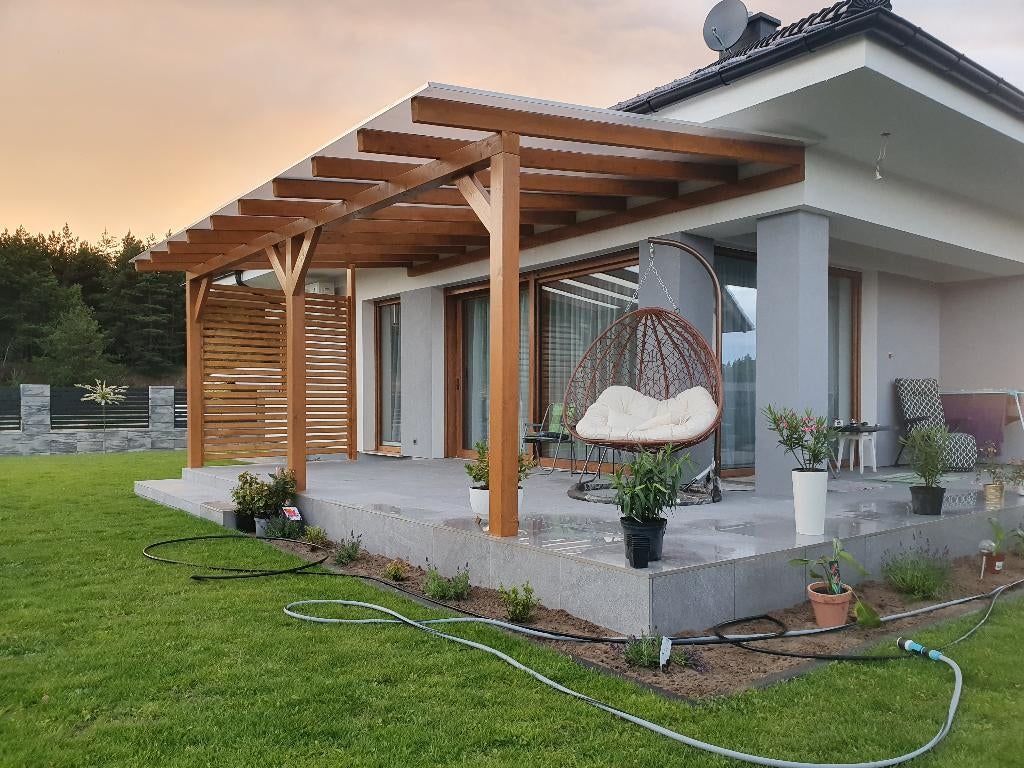 Wooden patio cover/carport (custom made) – fast installation, Ophalen of Verzenden, Carport