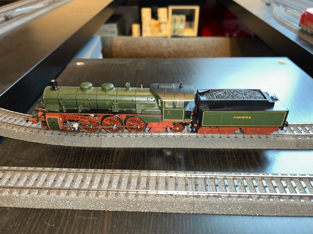 Märklin 37181 Stoomlocomotief K.Bay.Sts.B. 3644 Groen, Hobby en Vrije tijd, Wisselstroom, Locomotief, Ophalen of Verzenden, Zo goed als nieuw