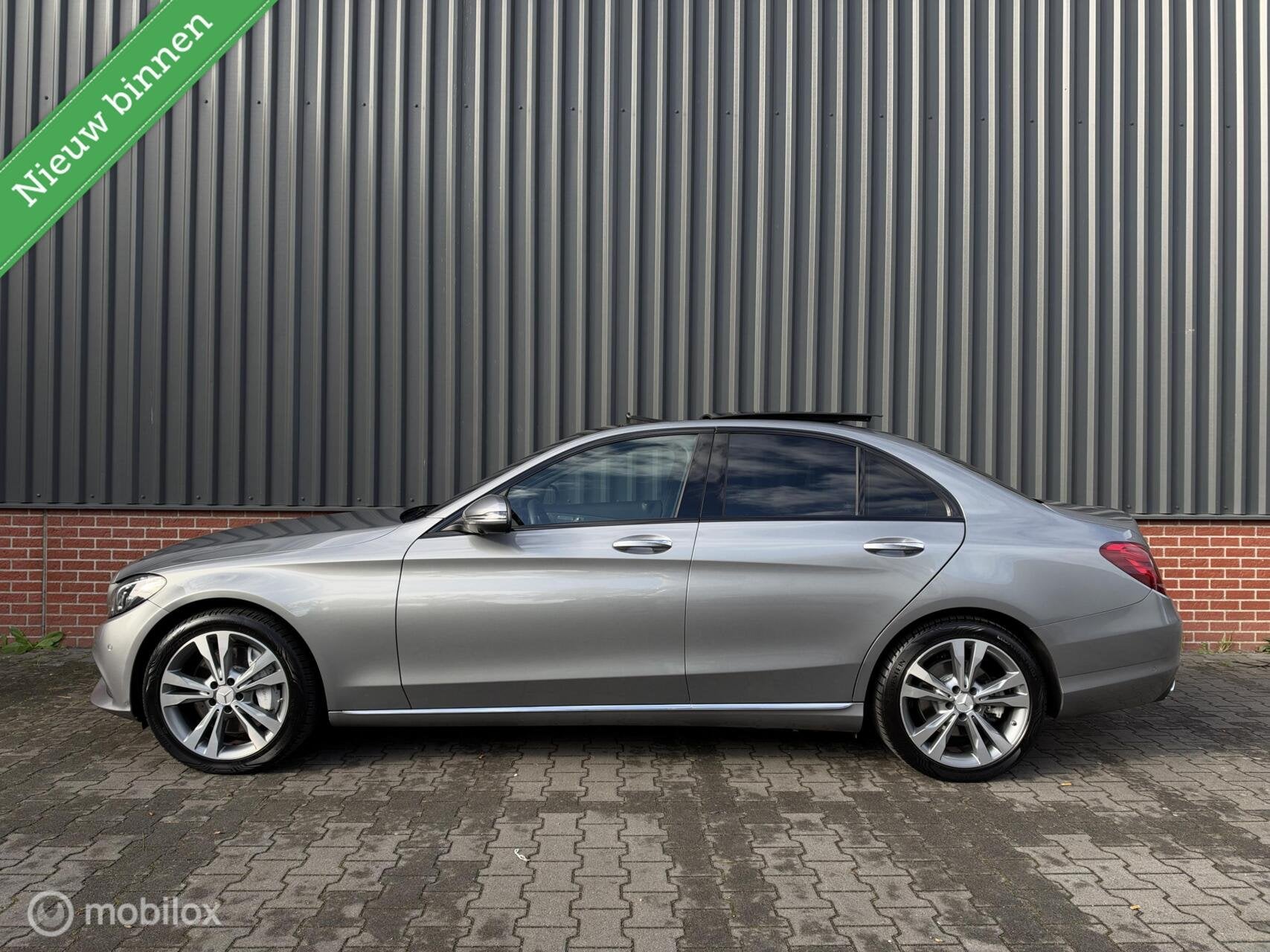 Mercedes C-klasse C350 e Panorama Leder Burmester Memory Led, Achterwielaandrijving, Gebruikt, Leder, Bedrijf