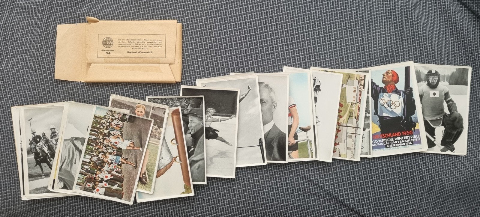 Olympische spelen 1936 plaatjes t.b.v. deel 1, Verzenden, Overige soorten, Duitsland, Boek of Tijdschrift