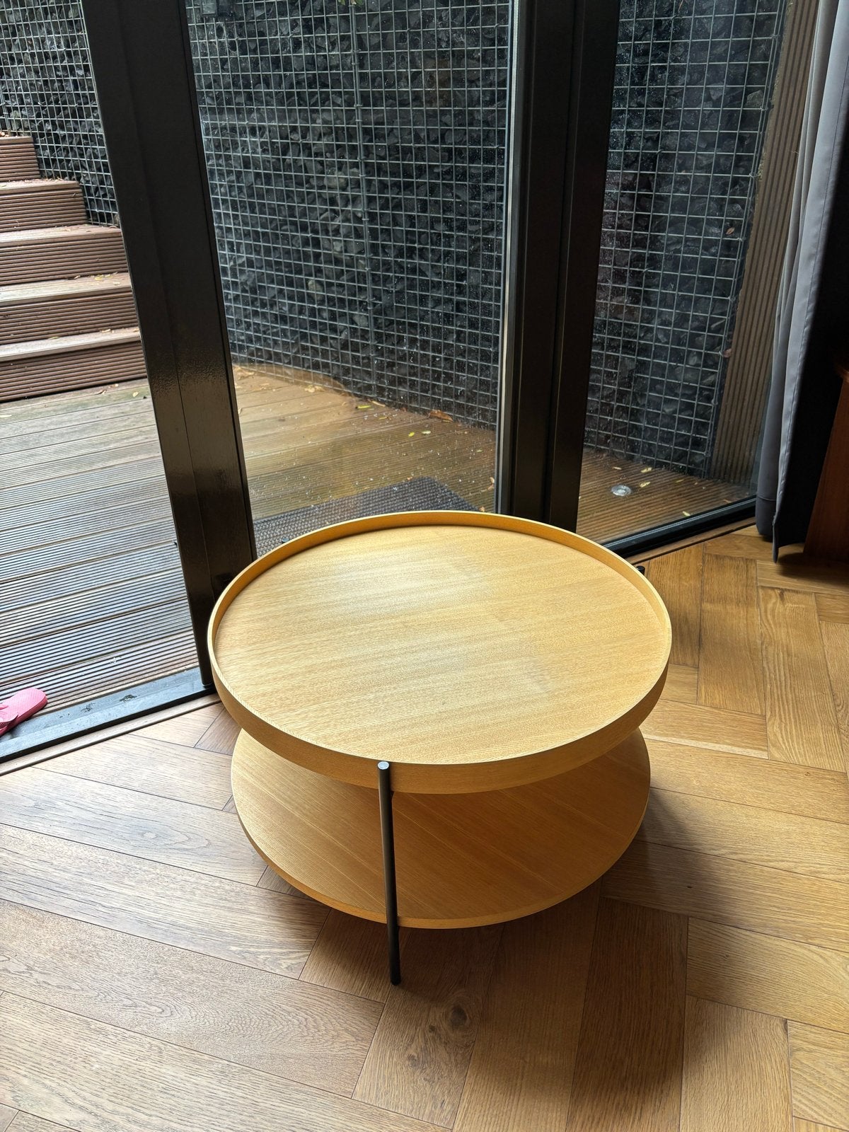 Westwing ronde salontafel / nachtkstje  - 66 cm diameter, Ophalen, Rond, 50 tot 100 cm, Zo goed als nieuw