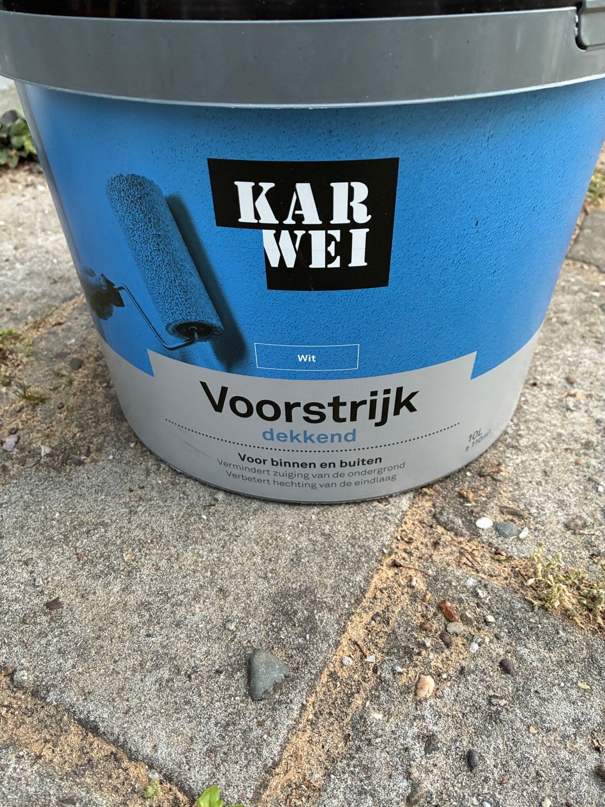 Karwei Voorstrijk Dekkend Wit - 1 maand oud, helemaal nieuw, Doe-het-zelf en Verbouw, Verf, Beits en Lak, Ophalen, Wit, Nieuw