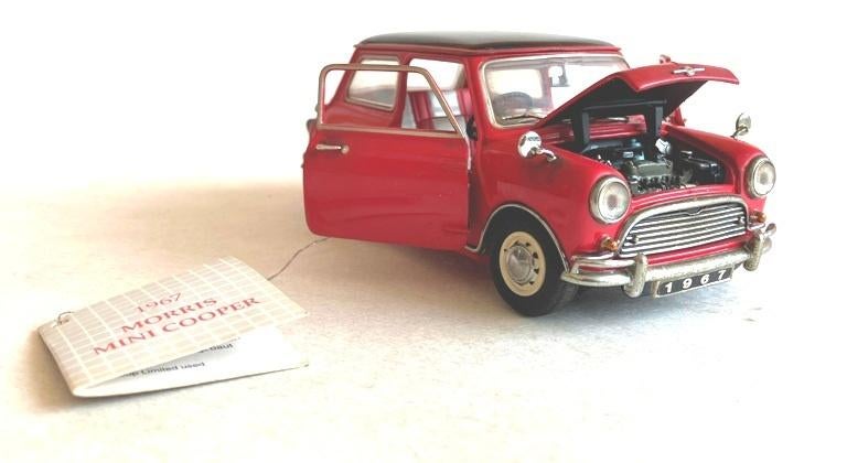 Mini Cooper S MK1 Franklin Mint., Hobby en Vrije tijd, Modelauto's | 1:24, Ophalen of Verzenden, Zo goed als nieuw, Auto, Overige merken