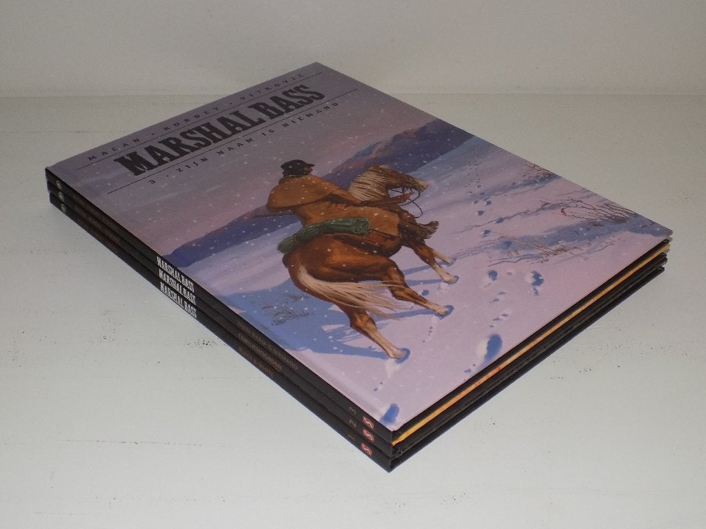 Marshal Bass ~ Complete serie hardcovers 1 t/m 3, Complete serie of reeks, Ophalen of Verzenden, Zo goed als nieuw