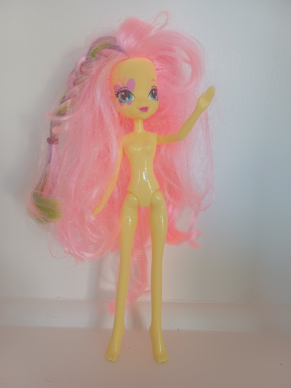 MLP Equestria Girls 2013 Fluttershy pop - 25 cm, Kinderen en Baby's, Ophalen of Verzenden, Gebruikt