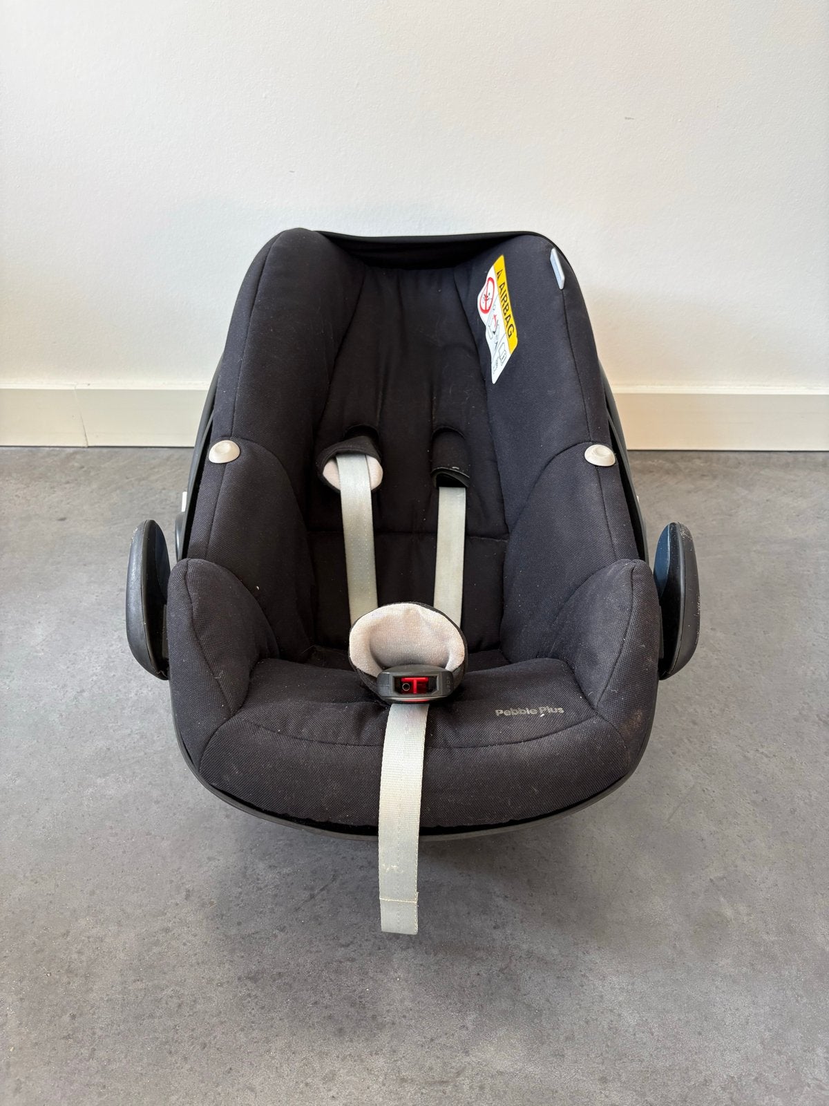 Maxi-Cosi autostoel met newborn inleggen en zomerhoes, Ophalen, Autogordel of Isofix, Gebruikt, 0 t/m 13 kg
