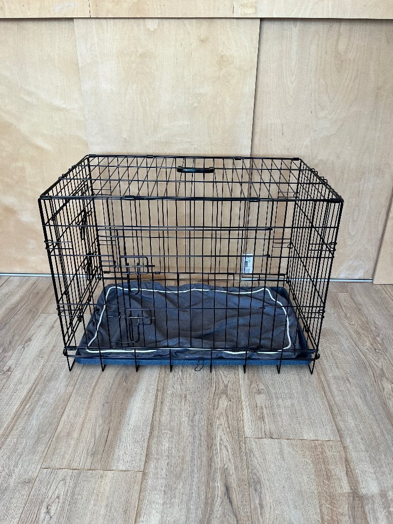 Hondenbench zwart - 78cm breed, Ophalen, Gebruikt