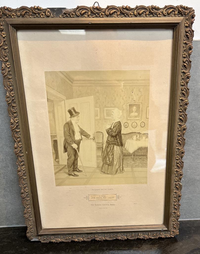 ets 9361 B. Vautier Guten Morgen, Mein Liebchen!, Antiek en Kunst, Kunst | Litho's en Zeefdrukken, Ophalen