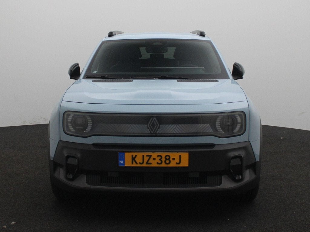 Renault 4 comfort range techno 52 kWh | Demo | Warmtepomp |, Auto's, Renault, Stof, 750 kg, 150 pk, Blauw