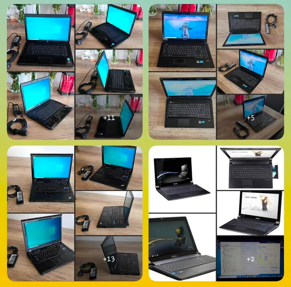 Lenovo B560. Asus N53SV .HP 2000 .Lenovo ThinkPad T61, Ophalen, 15 inch, 2 tot 3 Ghz, HDD