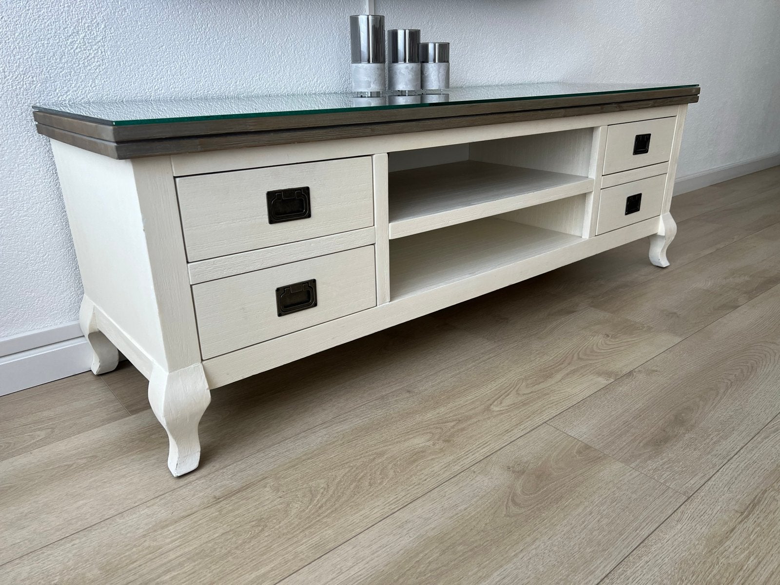 Brocante TV-kast en Salontafel Set, Gebruikt, 100 tot 150 cm, Ophalen of Verzenden, Minder dan 100 cm