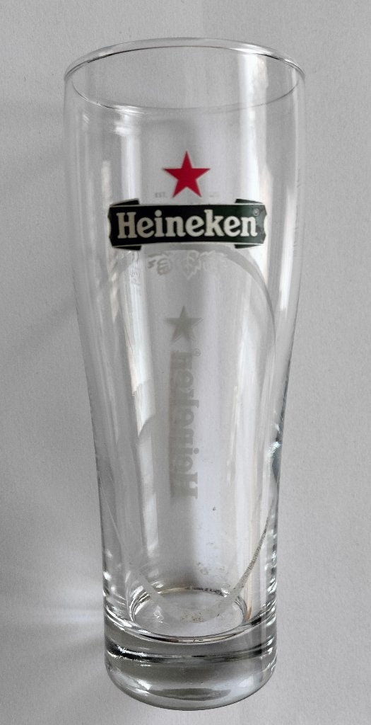 Glas Heineken Ellipse M22, Ophalen of Verzenden, Gebruikt, Glas of Glazen, Heineken