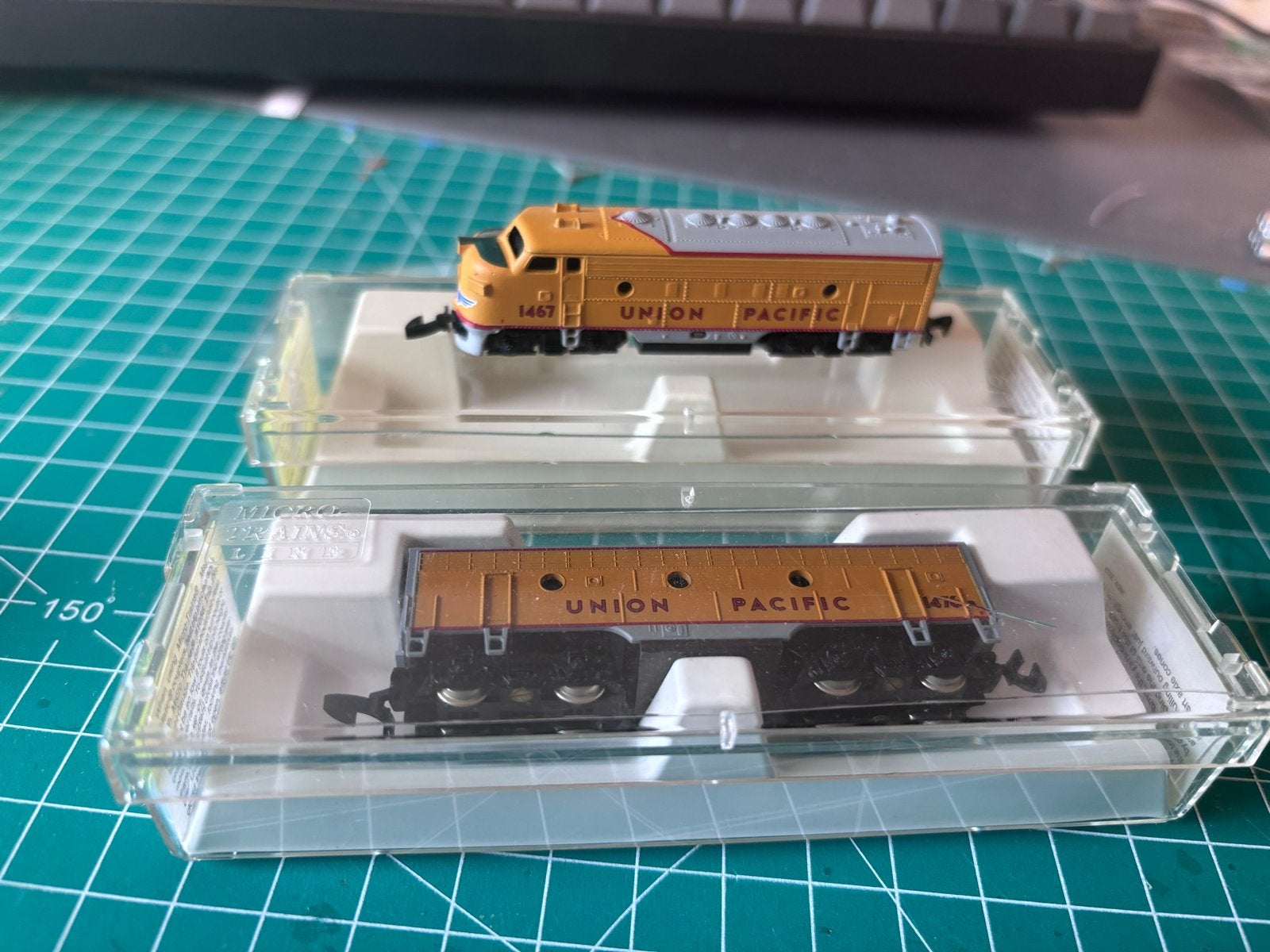 Schaal Z Micro-Trains Union Pacific F7 A&B units, Overige merken, Ophalen of Verzenden, Zo goed als nieuw, Analoog