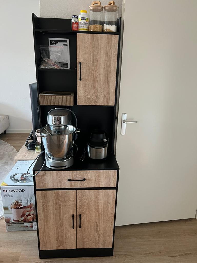 Keukenkast, Huis en Inrichting, Keuken | Complete keukens, Nieuw, Enkelwandige keuken, Bruin, Ophalen of Verzenden