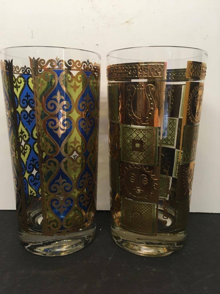 16) Vintage glazen van ontwerper George Briard., ., Overige typen, Ophalen of Verzenden, Zo goed als nieuw