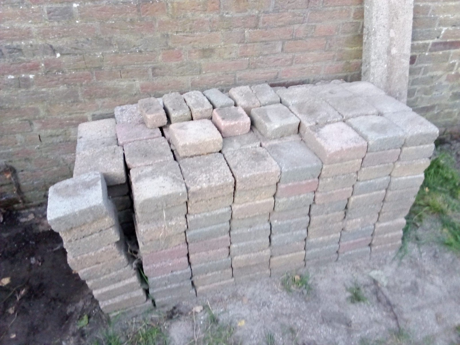 tegels 15x15x4, Ophalen of Verzenden, Gebruikt, Beton, Terrastegels
