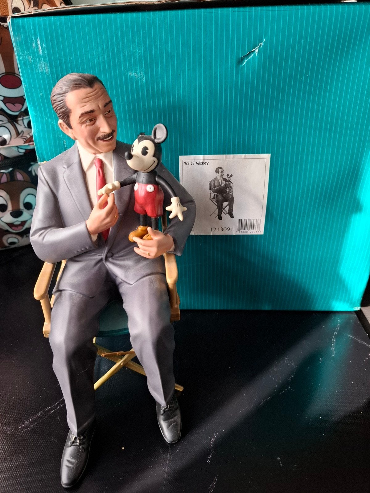disney wdcc walt met mickey, Ophalen, Mickey Mouse, Gebruikt, Beeldje of Figuurtje