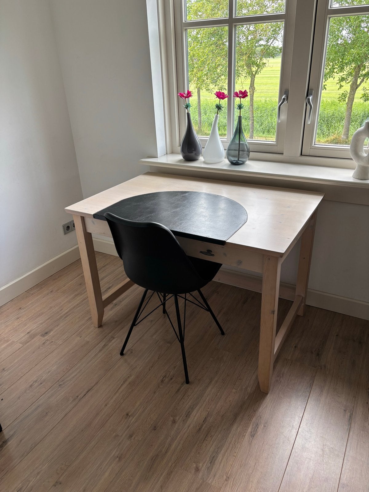 Lief houten  bureau met lade, Huis en Inrichting, Ophalen, Gebruikt, Scandinavisch, Schoolbureau
