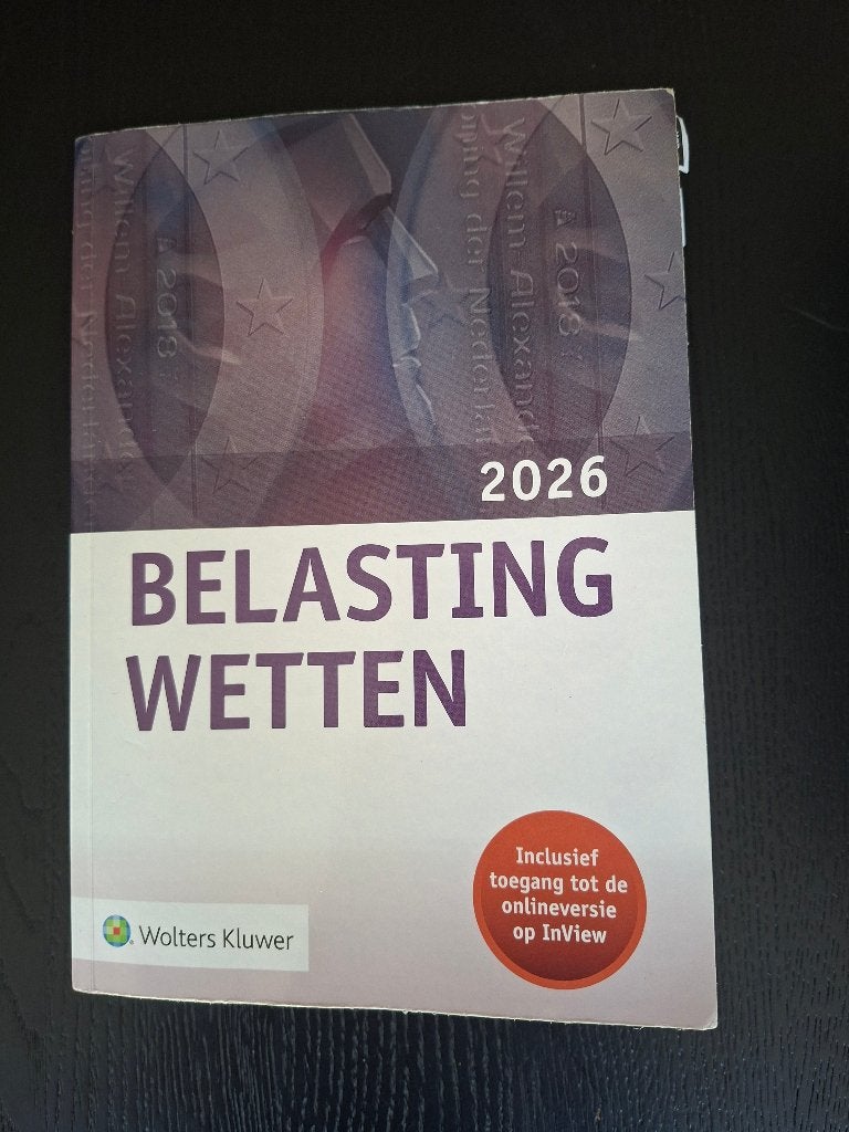 Belasting Wetten boek 2026 van Wolters, Boeken, Ophalen, Wolters Kluwer, Gamma, WO