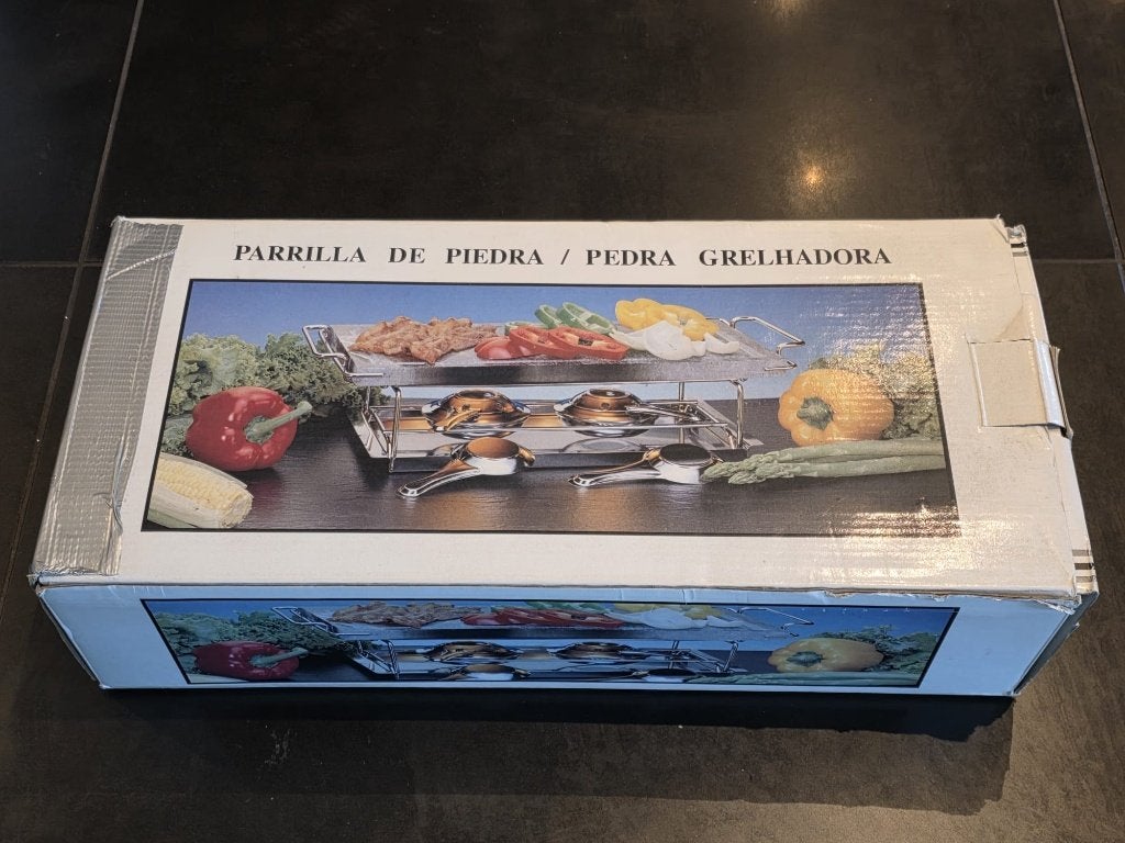 Steengrill - voor vlees of raclette, Ophalen, Gebruikt, Minder dan 4 personen