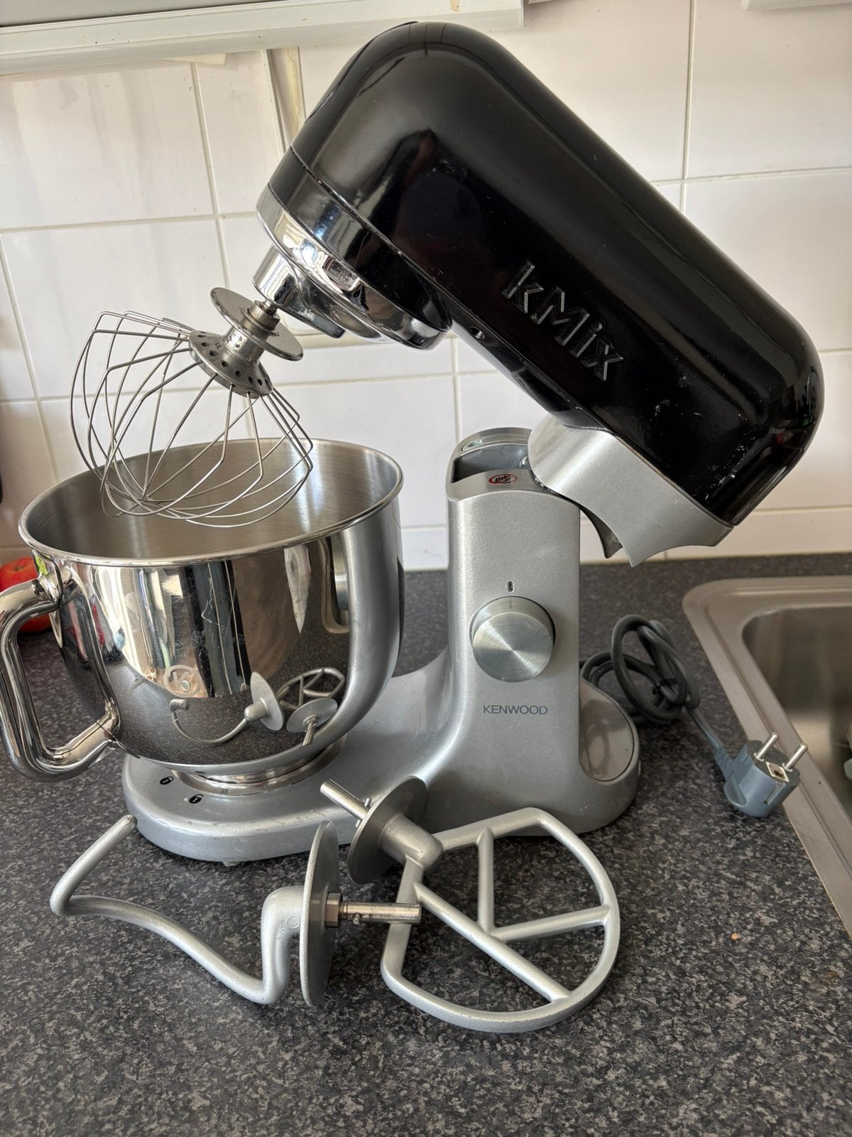 Kenwood KMix keukenmachine €110,00, 4 liter of meer, Ophalen of Verzenden, Gebruikt, 3 snelheden of meer