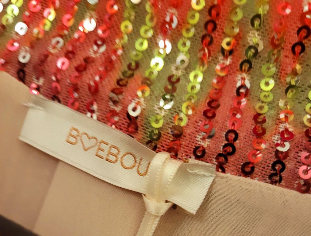 BOEBOU paillettenjurk, maat One Size, Nieuw, Made in Italy, Overige kleuren, Maat 46/48 (XL) of groter, Nieuw
