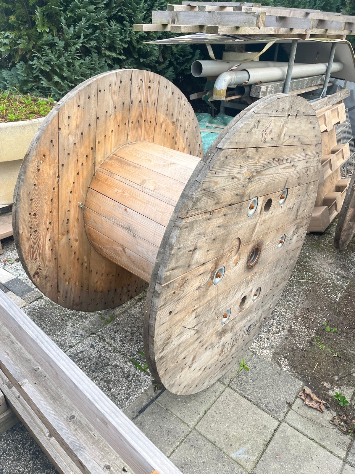 Haspel, Ophalen of Verzenden, Zo goed als nieuw, Rond, Hout