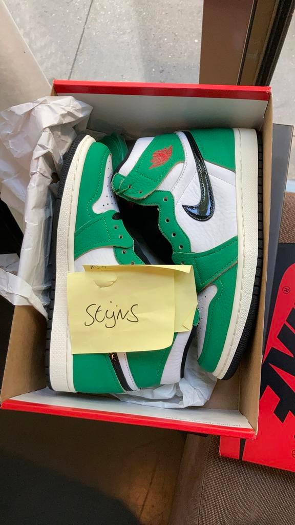Nike Air Jordan 1 High lucky Green, Ophalen of Verzenden, Nieuw, Overige kleuren, Sneakers of Gympen