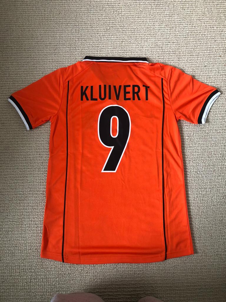 Kluivert Nederlands elftal ‘98 retro voetbalshirt, Sport en Fitness, Voetbal, Ophalen of Verzenden, Zo goed als nieuw, Shirt