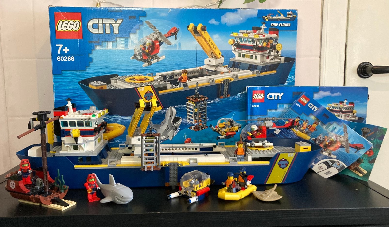 LEGO City Oceaan Onderzoeksschip 60266, Ophalen, City, Lego, Zo goed als nieuw