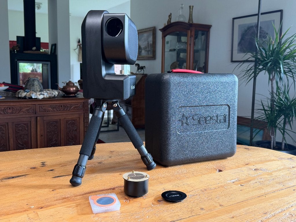 Telescoop Seestar 50, 200 mm of meer, Met statief, Zo goed als nieuw, Spiegeltelescoop (reflector)
