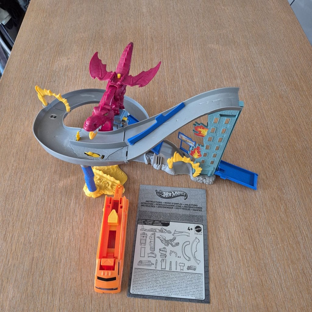 hot wheels draak, Ophalen, Racebaan, Zelf te bouwen, Zo goed als nieuw