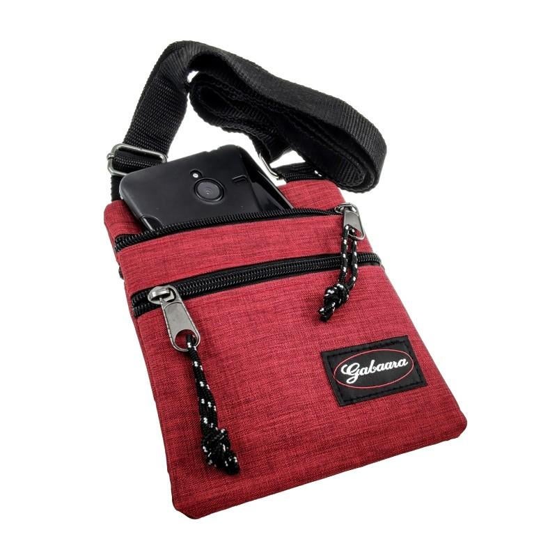 Sportieve Crossbodytas Bordeauxrood Unisex Nektasje Bodysafe, Birgitta-Gracht 33, 6465 EL Kerkrade, Nederland, Verzenden, Nieuw