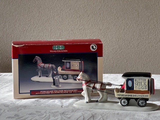 Lemax Melkwagen 1994, Ophalen of Verzenden, Zo goed als nieuw
