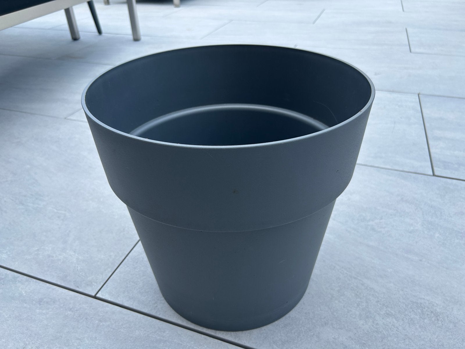 Elho plantenpot 32 liter antraciet, Kunststof, Rond, Zo goed als nieuw, Minder dan 40 cm
