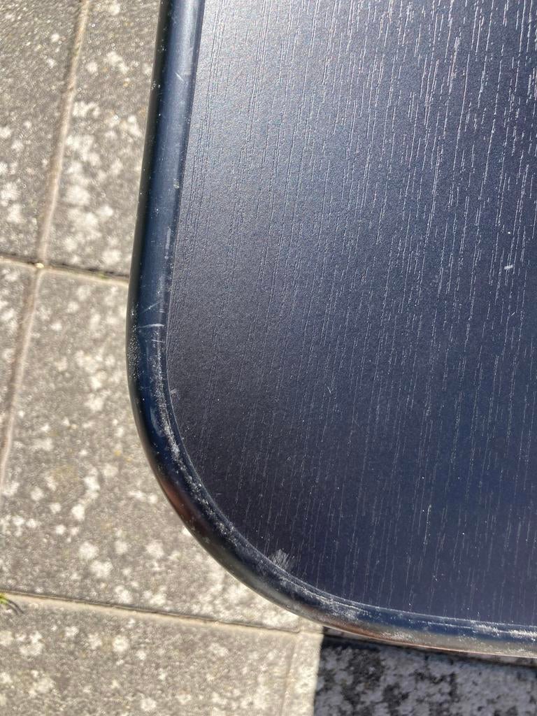 Tafelblad zwart met ronde hoeken - 135x72 cm, Overige materialen, Gebruikt, 100 tot 150 cm, Rechthoekig