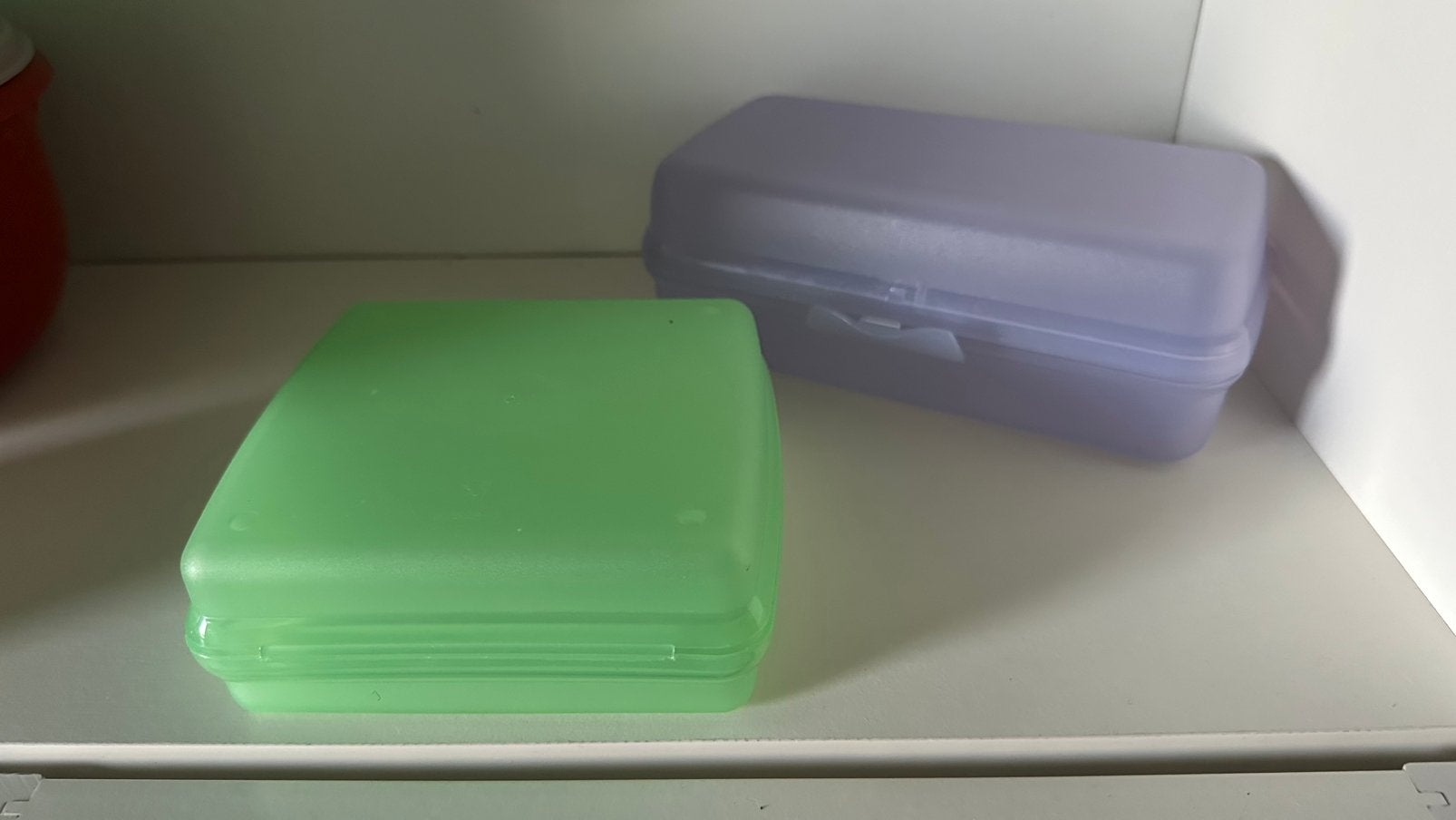 Tupperware snackdoosjes 2 stuks, Ophalen of Verzenden, Zo goed als nieuw, Overige typen